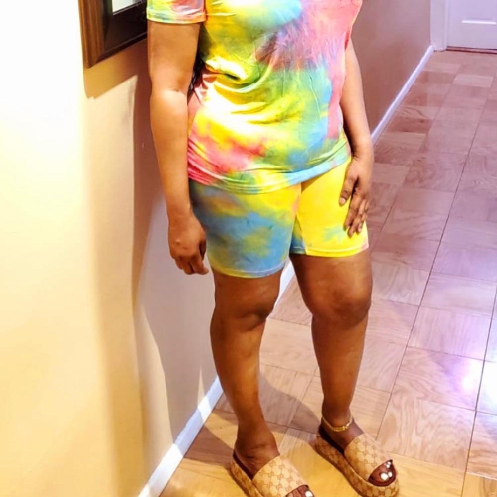 Tie Die 2 piece Matching Set - Picture 4 of 5